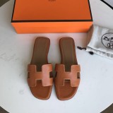 Hermes women's shoes Oran sandals with original Box