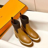 Hermes 2021 autumn and winter new elastic short boots with original original Box