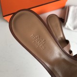 Hermes women's shoes Oran sandals mid-heel with original Box