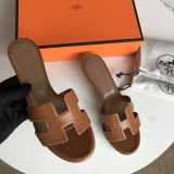 Hermes women's shoes Oran sandals mid-heel with original Box