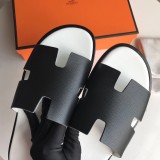 Hermes Mens Casual Shoes Fashion Sandals Slippers Luxury Brand with Original Box