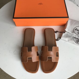 Hermes women's shoes Oran sandals with original Box