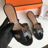 Hermes women's shoes Oran sandals mid-heel with original Box