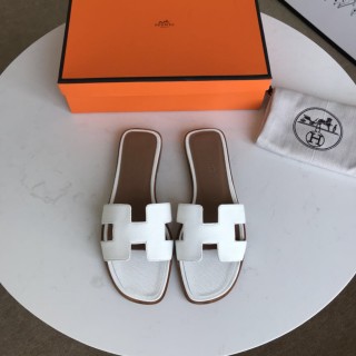 Hermes women's shoes Oran sandals with original Box