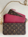 Louis Vuitton Womens Bags Shoulder Messenger Bags Luxury Cross Body Handbag Calfskin leather with Original Box M61276