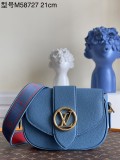 Louis Vuitton Womens Bags Shoulder Messenger Bags Luxury Cross Body Handbag Calfskin leather with Original Box M58727