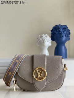 Louis Vuitton Womens Bags Shoulder Messenger Bags Luxury Cross Body Handbag Calfskin leather with Original Box M58727