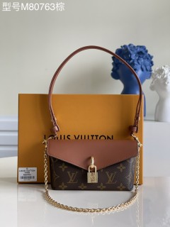 Louis Vuitton Womens Bags Shoulder Messenger Bags Luxury Cross Body Handbag Calfskin leather with Original Box M80763