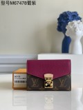 Louis Vuitton Women's Luxury Wallet Calf Leather with Original Box M67478