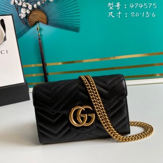 Gucci Womens Bags Shoulder Messenger Bags Luxury Cross Body Handbag Calfskin leather with naOrigil Box    474575