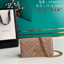 Gucci Womens Bags Shoulder Messenger Bags Luxury Cross Body Handbag Calfskin leather with naOrigil Box   488426