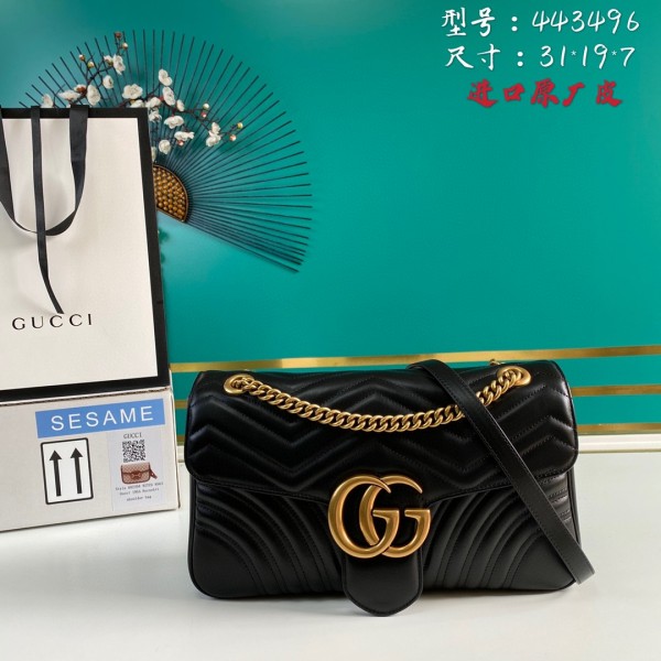 Gucci Womens Bags Shoulder Messenger Bags Luxury Cross Body Handbag Calfskin leather with naOrigil Box 443496