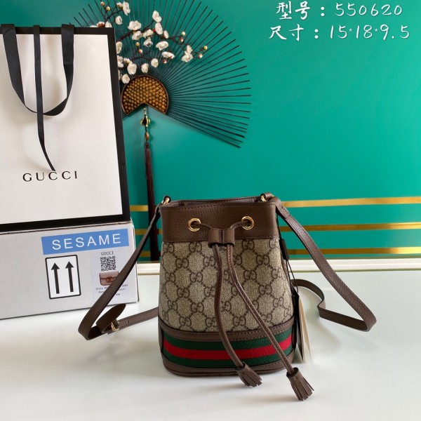 Gucci Womens Bags Shoulder Messenger Bags Luxury Cross Body Handbag Calfskin leather with naOrigil Box  550620