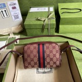 Gucci Womens Bags Shoulder Messenger Bags Luxury Cross Body Handbag Calfskin leather with naOrigil Box  517350