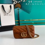 Gucci Womens Bags Shoulder Messenger Bags Luxury Cross Body Handbag Calfskin leather with naOrigil Box  476433