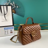 Gucci Womens Bags Shoulder Messenger Bags Luxury Cross Body Handbag Calfskin leather with naOrigil Box  498110