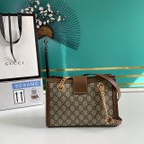 Gucci Womens Bags Shoulder Messenger Bags Luxury Cross Body Handbag Calfskin leather with naOrigil Box  498156