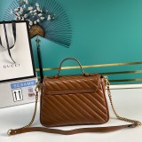 Gucci Womens Bags Shoulder Messenger Bags Luxury Cross Body Handbag Calfskin leather with naOrigil Box  498110