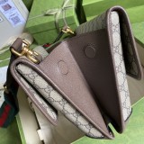 Gucci Womens Bags Shoulder Messenger Bags Luxury Cross Body Handbag Calfskin leather with naOrigil Box  495654