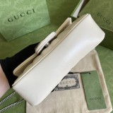 Gucci Womens Bags Shoulder Messenger Bags Luxury Cross Body Handbag Calfskin leather with naOrigil Box  446433