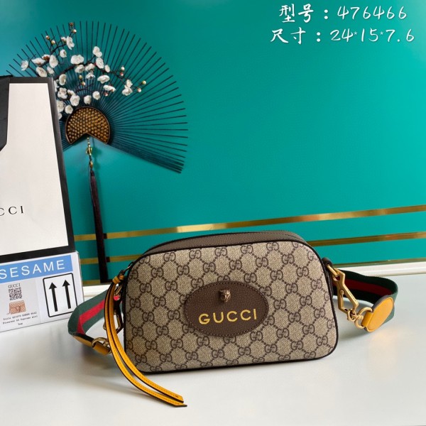 Gucci Womens Bags Shoulder Messenger Bags Luxury Cross Body Handbag Calfskin leather with naOrigil Box  476466