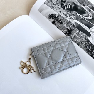 DIOR Ladies Calfskin Card Holder with naOriginil Box 8002