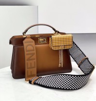 Fendi  Womens Bags Shoulder Messenger Bags Luxury Cross Body Handbag Calfskin leather with naOrigil Box