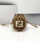 Fendi  Womens Bags Shoulder Messenger Bags Luxury Cross Body Handbag Calfskin leather with naOrigil Box