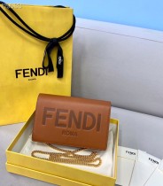 Fendi  Womens Bags Shoulder Messenger Bags Luxury Cross Body Handbag Calfskin leather with naOrigil Box