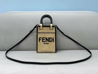 Fendi  Womens Bags Shoulder Messenger Bags Luxury Cross Body Handbag Calfskin leather with naOrigil Box