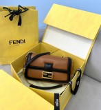 Fendi  Womens Bags Shoulder Messenger Bags Luxury Cross Body Handbag Calfskin leather with naOrigil Box