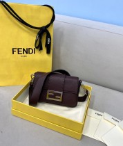 Fendi  Womens Bags Shoulder Messenger Bags Luxury Cross Body Handbag Calfskin leather with naOrigil Box