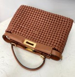 Fendi  Womens Bags Shoulder Messenger Bags Luxury Cross Body Handbag Calfskin leather with naOrigil Box