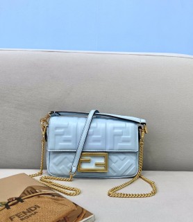 Fendi  Womens Bags Shoulder Messenger Bags Luxury Cross Body Handbag Calfskin leather with naOrigil Box