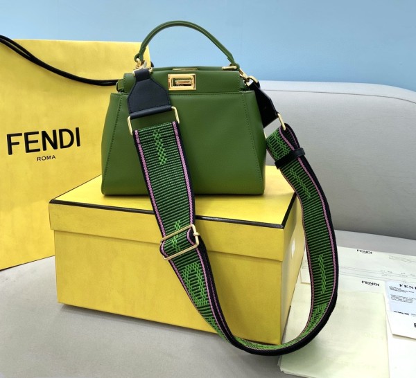 Fendi  Womens Bags Shoulder Messenger Bags Luxury Cross Body Handbag Calfskin leather with naOrigil Box