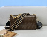 Fendi  Womens Bags Shoulder Messenger Bags Luxury Cross Body Handbag Calfskin leather with naOrigil Box