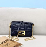 Fendi  Womens Bags Shoulder Messenger Bags Luxury Cross Body Handbag Calfskin leather with naOrigil Box