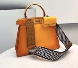 Fendi  Womens Bags Shoulder Messenger Bags Luxury Cross Body Handbag Calfskin leather with naOrigil Box