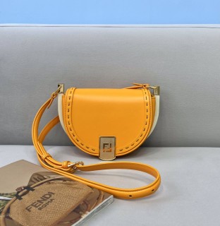 Fendi  Womens Bags Shoulder Messenger Bags Luxury Cross Body Handbag Calfskin leather with naOrigil Box