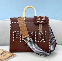 Fendi  Womens Bags Shoulder Messenger Bags Luxury Cross Body Handbag Calfskin leather with naOrigil Box