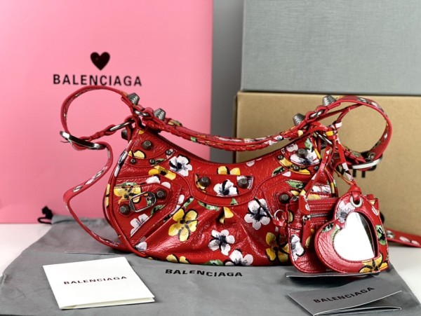 Balenciaga  Womens Bags Shoulder Messenger Bags Luxury Cross Body Handbag Calfskin leather with naOrigil Box