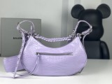 Balenciaga  Womens Bags Shoulder Messenger Bags Luxury Cross Body Handbag Calfskin leather with naOrigil Box