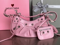 Balenciaga  Womens Bags Shoulder Messenger Bags Luxury Cross Body Handbag Calfskin leather with naOrigil Box