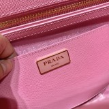 Prada Womens Bags Shoulder Messenger Bags Luxury Cross Body Handbag Calfskin leather with naOrigil Box