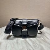 Prada Womens Bags Shoulder Messenger Bags Luxury Cross Body Handbag Calfskin leather with naOrigil Box