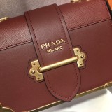 Prada Womens Bags Shoulder Messenger Bags Luxury Cross Body Handbag Calfskin leather with naOrigil Box