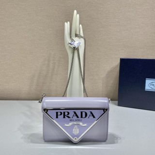 Prada Womens Bags Shoulder Messenger Bags Luxury Cross Body Handbag Calfskin leather with naOrigil Box