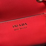 Prada Womens Bags Shoulder Messenger Bags Luxury Cross Body Handbag Calfskin leather with naOrigil Box