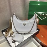 Prada Womens Bags Shoulder Messenger Bags Luxury Cross Body Handbag Calfskin leather with naOrigil Box