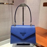 Prada Womens Bags Shoulder Messenger Bags Luxury Cross Body Handbag Calfskin leather with naOrigil Box